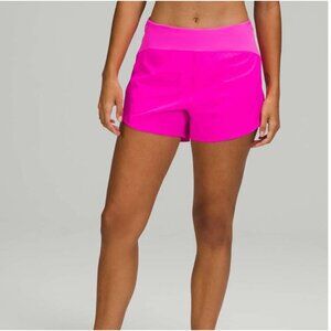 Lululemon Essential Running High-Rise Short 4" Pow Pink Size 6